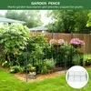 XMTECH Teichzaun Gartenzaun Metall Steckzaun Hundezaun mit Produktbild-Vorschau 7
