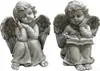 2er-Set kleine Deko Engelfiguren, Grabengel, Engelpaar je Produktbild-Vorschau 1