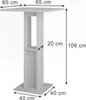 Barový stůl Vicco Repose Bílá 65 x 65 cm, Model 55577 Náhled obrázku produktu 2