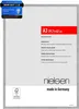 A product image of a Nielsen aluminum picture frame with product information and branding. Produktbild-Vorschau