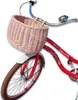 Weidenfahrradkorb, schmutziges Rosa, mit Riemen, Dumpy, Produktbild-Vorschau 3