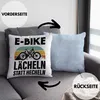 Trendation - Elektrofahrrad E-Bike Deko-Kissen mit Füllung Produktbild-Vorschau 2