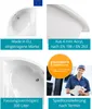 Calmwaters® Eckbadewanne Komplettset 150x150 cm mit Produktbild-Vorschau 3