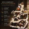 Luville Kerstdorp Miniatuur Skipiste - Kerstversiering met Productafbeelding-voorbeeld 2