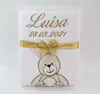 Personalisierte Babydecke 75x100 cm mit Namen & Datum – Produktbild-Vorschau 8