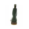 The back view of a green Dr. Martens boot on a white background. Produktbild-Vorschau