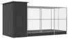 vidaXL Voliere mit Erweiterung Silber 416 x 203 x 216 cm Produktbild-Vorschau 4