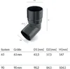 A diagram showing a pipe fitting with dimensions and a table of specifications. Produktbild-Vorschau