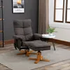 HOMCOM Relaxsessel Massagesessel mit Fußhocker Stauraum Produktbild-Vorschau 2