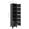 vidaXL Armoire à casiers Anthracite 38x40x180 cm Acier Voir les images du produit 7