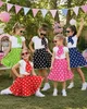 50er Jahre Kostüm - Kinder Tellerrock mit Halstuch | Pink Produktbild-Vorschau 5