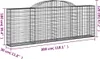 Gabionen mit Hochbogen 15 Stk 300x30x100/120cm Verzinktes Produktbild-Vorschau 6