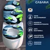 CASARIA® Toilettendeckel mit doppelter Absenkautomatik MDF Produktbild-Vorschau 2