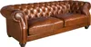Angel Cerdá 3-Sitzer Chester-Sofa in cognacbraunem Leder Produktbild-Vorschau 1