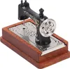 Miniatúrny šijací stroj v štýle vintage pre bábikovský Náhľad obrázku produktu 4
