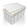 3x Pizzaballenbox mit Deckel, 40x30x7,5 cm | Gärbox, Produktbild-Vorschau 1