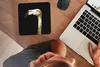 MuchoWow® Mauspad Mousepad Flamingo - Vogel - Gold 20x20 cm Produktbild-Vorschau 2