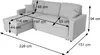 Ecksofa mit Bettkasten HWC-L17, Couch Sofa L-Form, Produktbild-Vorschau 10