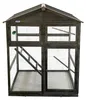 Lendo Online Voliere 115x58x164 cm Graukiefernholz Produktbild-Vorschau 1