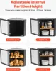 Rohová chlebovka na kuchyňskou linku Dvouvrstvý bambusový Náhled obrázku produktu 3