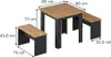 Ensemble de table à manger Vicco Sentio Anthracite/chêne Voir les images du produit 2
