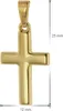 trendor 75421 Kreuz für Kinder 18 mm Gold 333 / 8 K + vergoldeter Silberkette 7 Produktbild-Vorschau