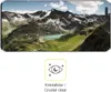 A smartphone screen displaying a mountain landscape, with a graphic overlay indicating 'Crystal clear'. Náhľad obrázku produktu