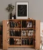 Schuhschrank Satine - 100x34x110cm - 2 Türen - Eiche Produktbild-Vorschau 4
