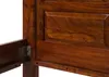 MASSIVMOEBEL24 Bett Akazie 180x200x90 nougat lackiert Produktbild-Vorschau 5