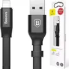 A product shot of a black USB to Lightning cable and its packaging. Anteprima dell’immagine prodotto