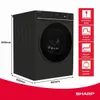 SHARP ES-WNFB214CMDA-DE Waschmaschine (12 kg, EEK A-20%, Produktbild-Vorschau 2