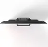 A top-down view of a black flat-screen television with a stand. Produktbild-Vorschau