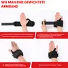 2 Paar Gewichts Manschetten 0.5kg pro Stück, TPE Material Produktbild-Vorschau 4