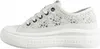 A white lace sneaker is shown from the side against a white background. Voir les images du produit