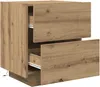 vidaXL Comodino rovere artigianale 45 x 40 x 55 cm Anteprima dell’immagine prodotto 5