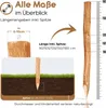 Zaunpfosten Staketenzaun 105 cm 5er Set · Viele Größen · Produktbild-Vorschau 3