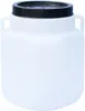 A white plastic barrel with a black lid and handles, shown against a white background. Produktbild-Vorschau