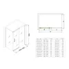 Mai & Mai Eckdusche 70x100cm Duschkabine Sicherheitsglas Produktbild-Vorschau 6
