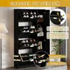 Merax Schuhschrank mit Spiegel und 4 Klappen, Schuhregal Produktbild-Vorschau 5