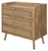 Calicosy - Cassettiera con 3 cassetti e frontali in rattan Anteprima dell’immagine prodotto 9
