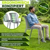 Lot de 6 chaises de jardin tillvex® empilables et Voir les images du produit 8