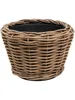 VAN DER LEEDEN DRYPOT® Rattan Pflanzkübel Grau Ø 32 cm - Produktbild-Vorschau 4