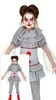 Graues Psycho Clown  Kostüm 10-12 Jahre Produktbild-Vorschau 5
