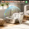 Theo&Cleo Edelstahl Katzenklo Katzentoilette offen leicht Produktbild-Vorschau 3