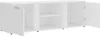 A white TV cabinet with its doors open, showing the interior shelves. Produktbild-Vorschau