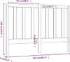 vidaXL Kopfteil 166x4x100 cm Massivholz Kiefer Produktbild-Vorschau 6