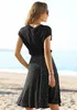 BEACH TIME Jerseykleid mit Rüschenkante in der Taille, Rock Produktbild-Vorschau 4