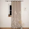Ösenvorhang Pampasgras natur weiß 140x260cm Produktbild-Vorschau 4