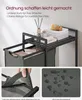 A laundry basket with a shelf and a close-up of its features. Produktbild-Vorschau