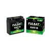 A product shot of a Fulbat SLA12-18 motorcycle battery and its packaging. Náhľad obrázku produktu